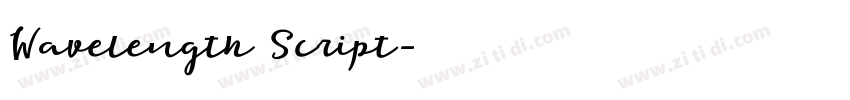 Wavelength Script字体转换
